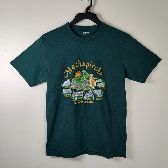 Forever friends LLama Green size small  T-shirt  Machu Picchu restaurant - Picture 1 of 7